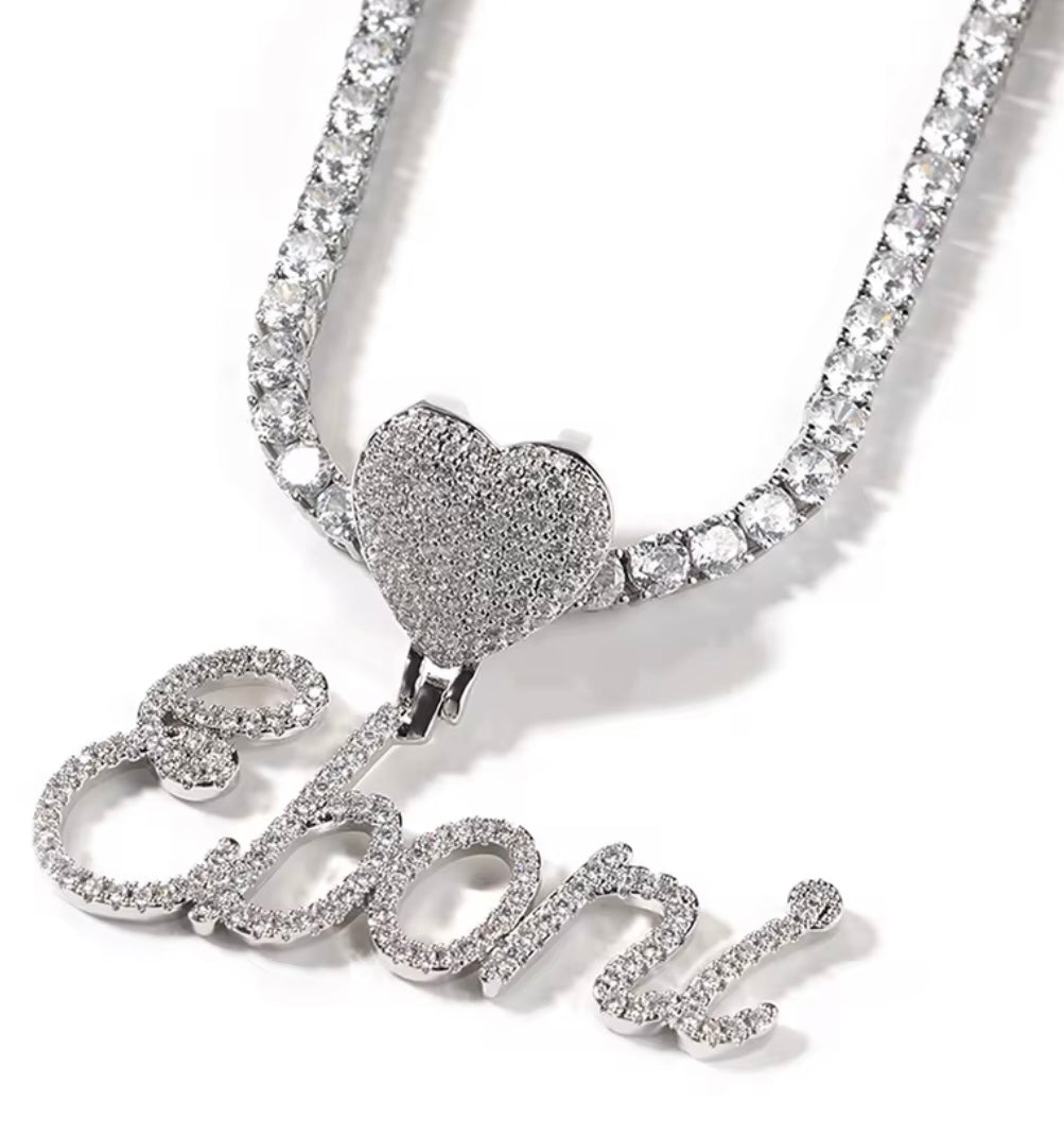 Cursive Love Necklace