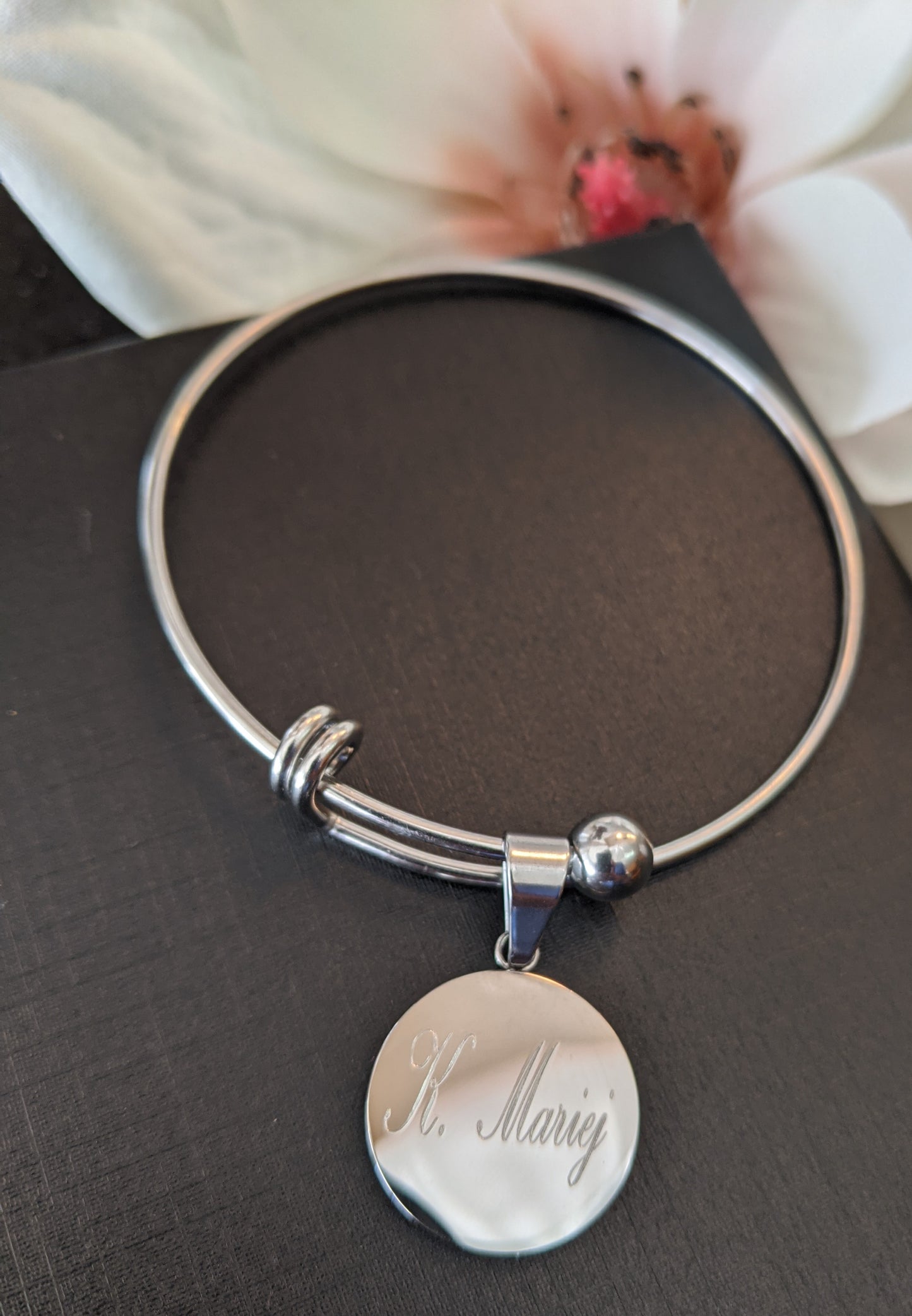 Name bangle bracelet *engraving included*