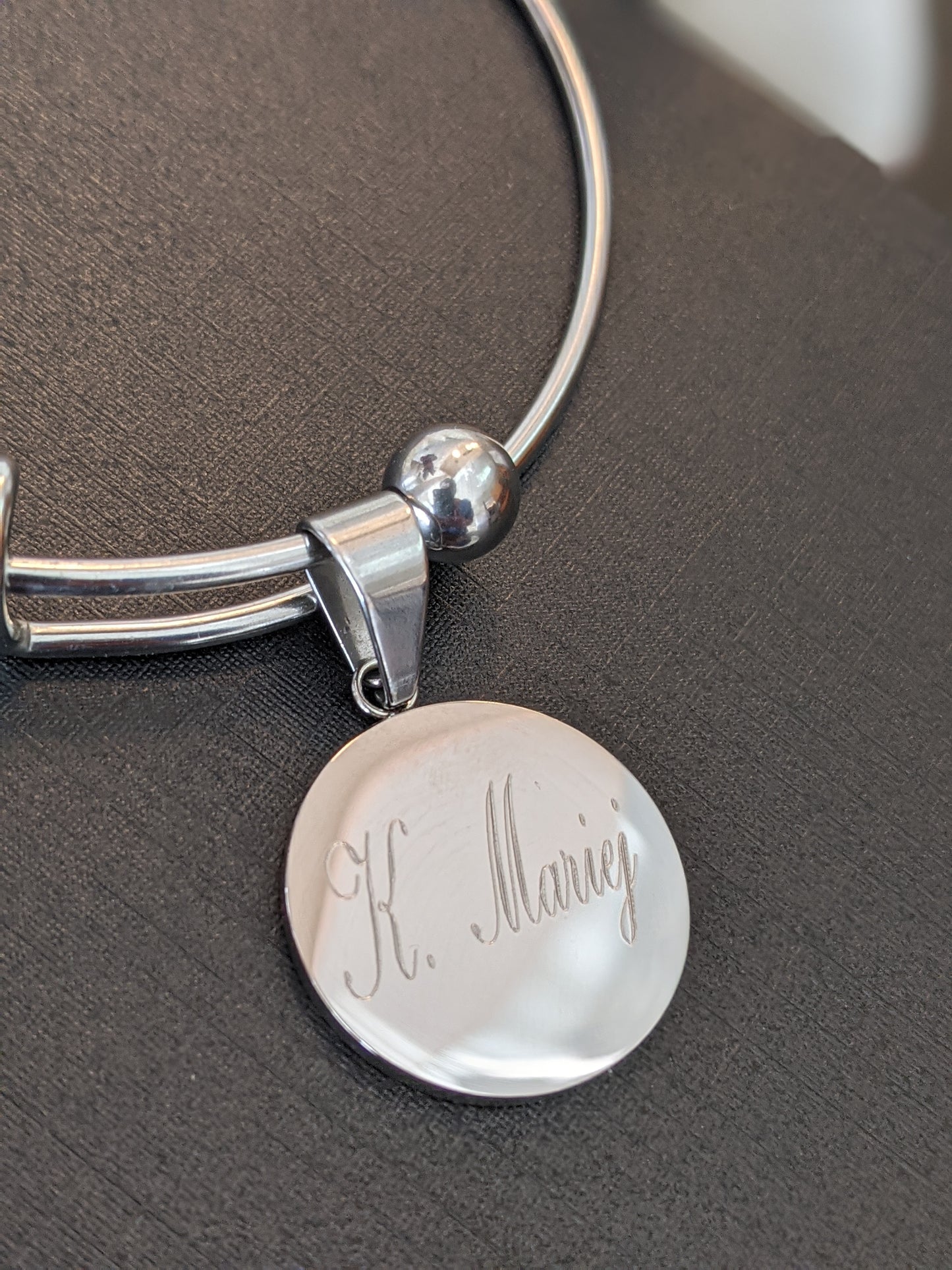 Name bangle bracelet *engraving included*