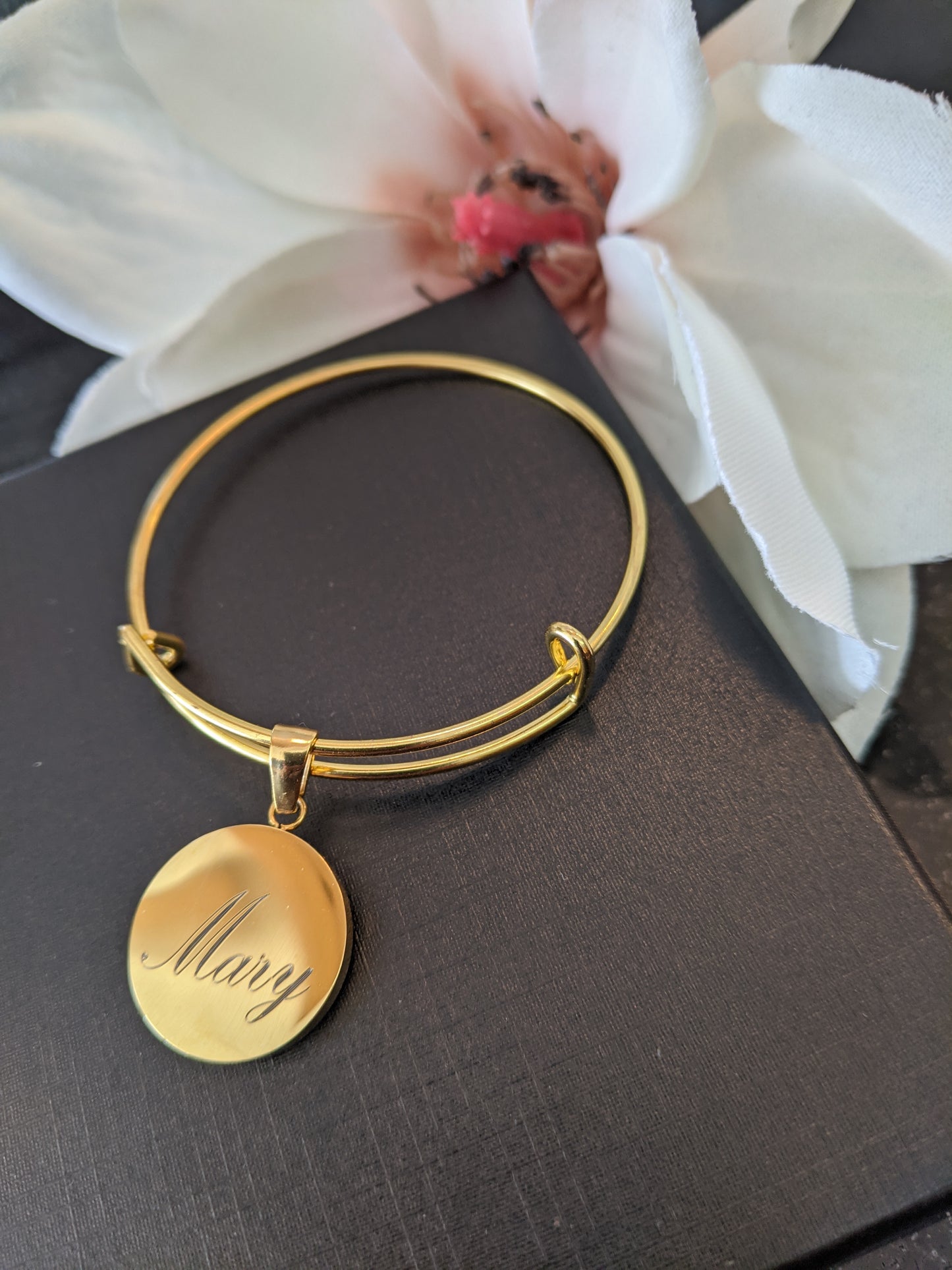 Name bangle bracelet *engraving included*