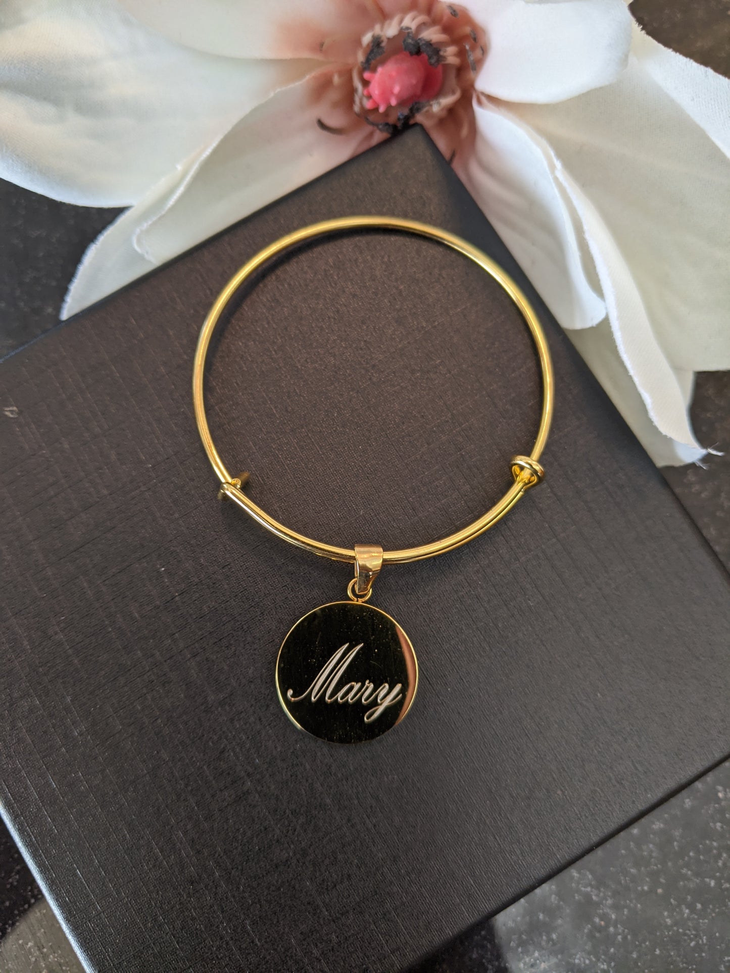 Name bangle bracelet *engraving included*