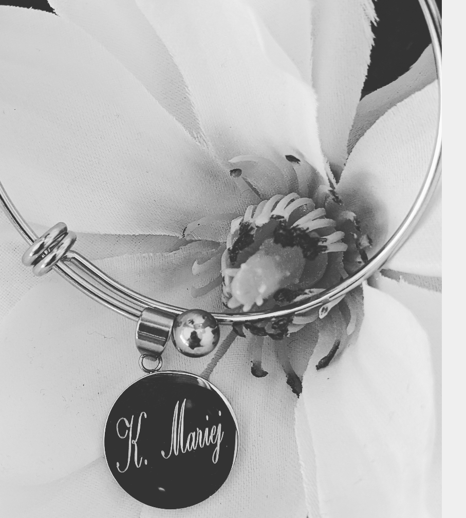 Name bangle bracelet *engraving included*
