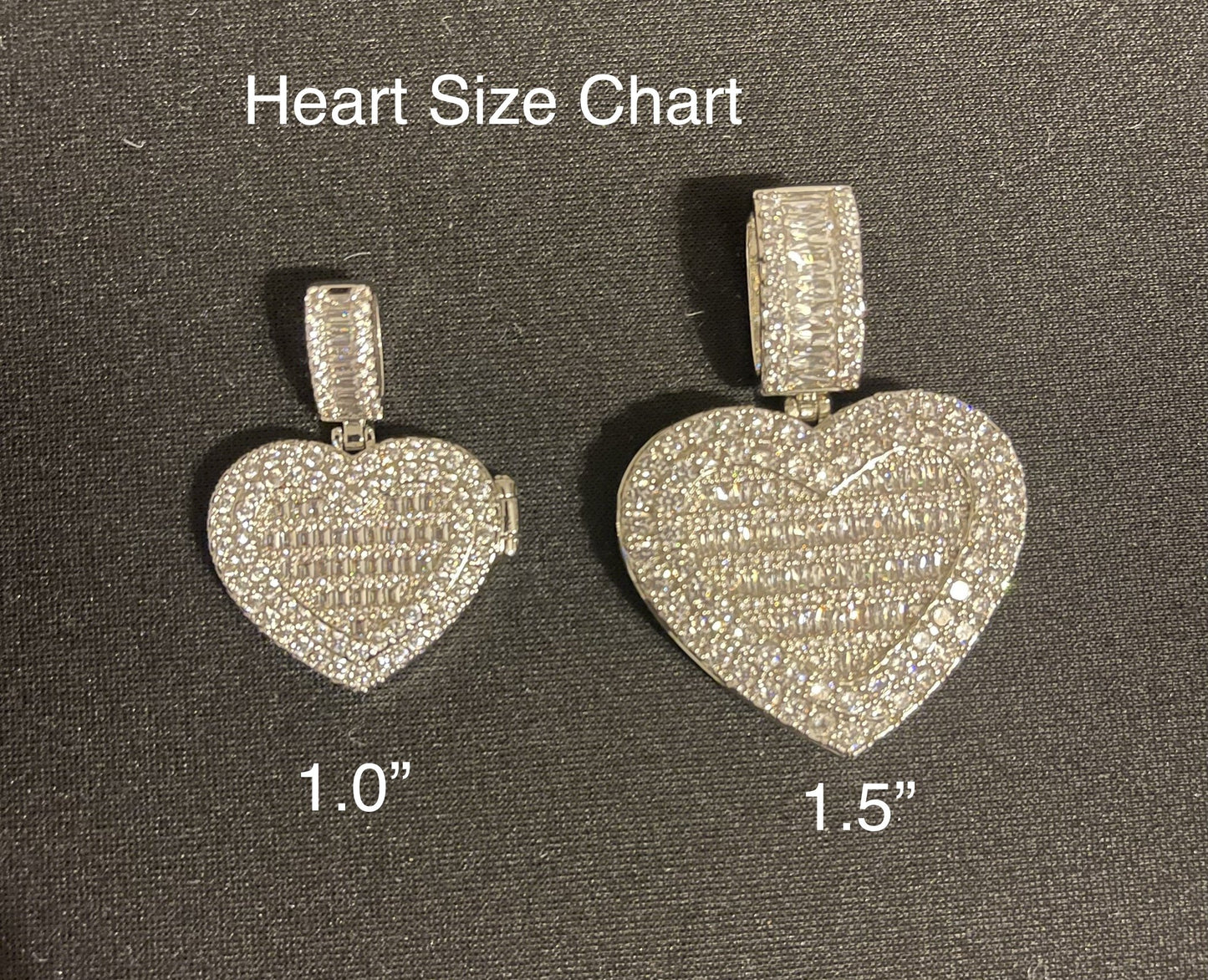 Small Diamond keepsake photo Locket (1.0")