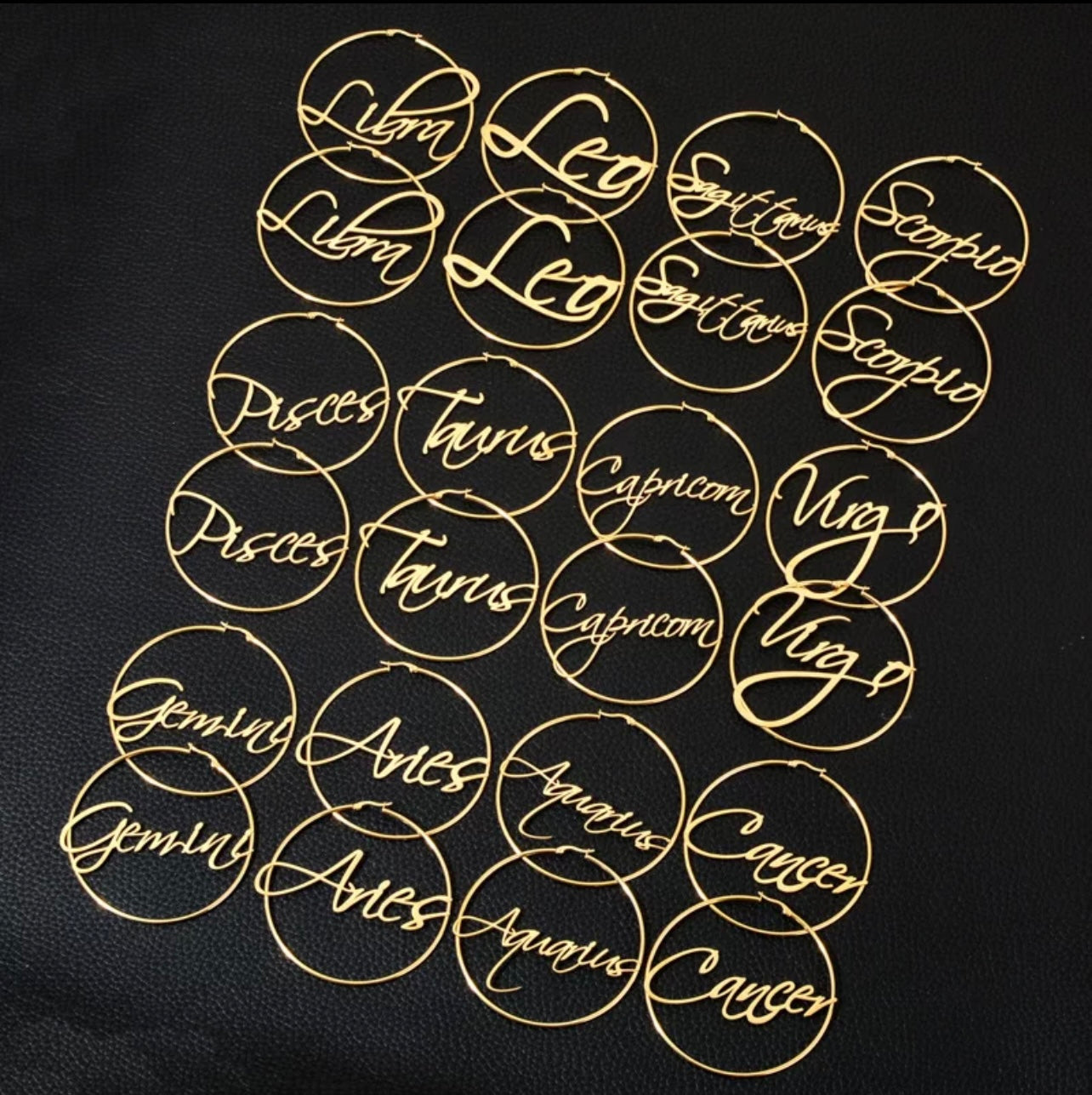 Zodiac Hoops